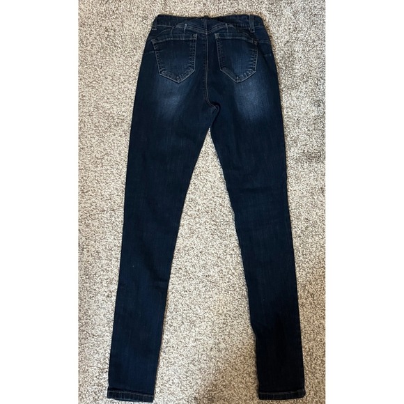 ENJEAN Denim Co Skinny Jeans Juniors Size 1 Dark Wash Denim Stretch Slim Fit - Picture 2 of 6